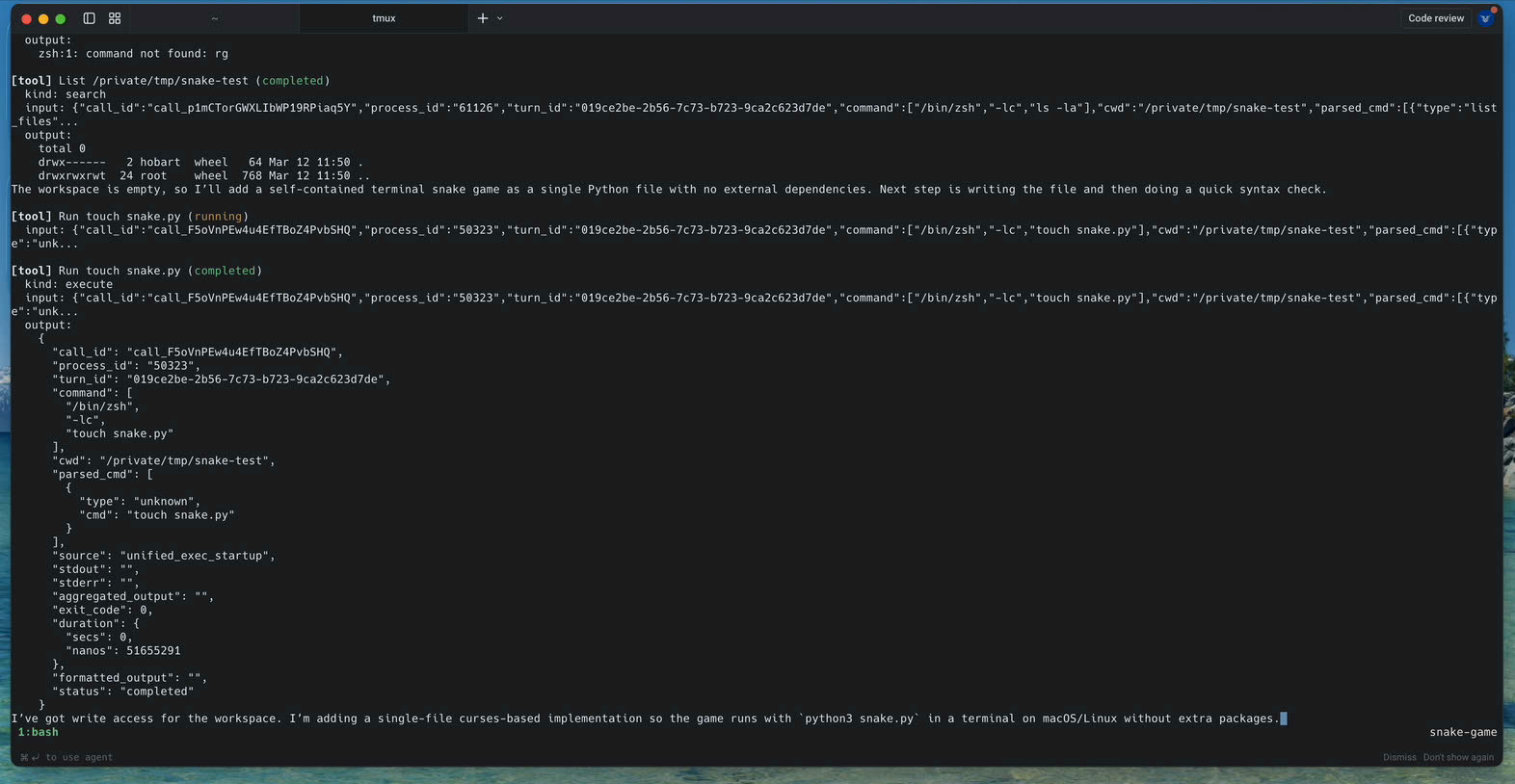 Code-Watcher Screen Demo